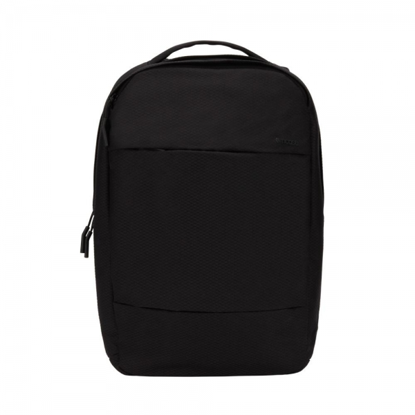 City Compact Backpack with Diamond Ripstop - Black